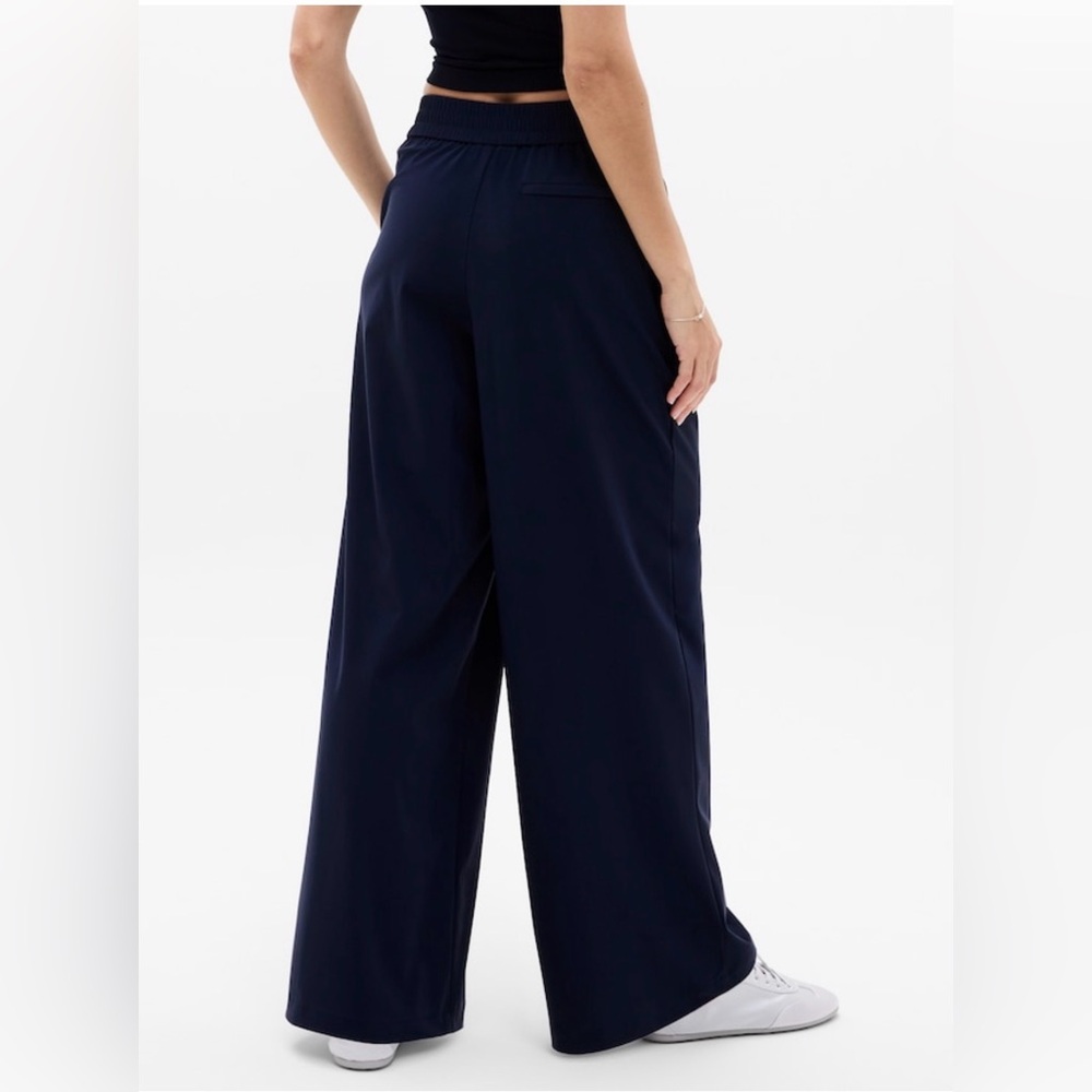 Athleta Pinnacle High Rise Trouser Pants Size 8 Navy Blue - Picture 3 of 6